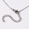 Infinity 304 Stainless Steel Pendant Necklaces and Ear Studs Jewelry Sets SJEW-M085-06P-3