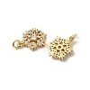Brass Micro Pave Cubic Zirconia Pendants KK-Z137-05G-2