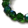 Electroplate Transparent Glass Beads Strands EGLA-A035-T8mm-L10-3