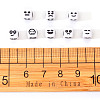Craft White Acrylic Beads MACR-YW0001-13-6