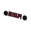 Word Redrum Zinc Alloy Enamel Pin Brooch JEWB-C028-03I-EB-3