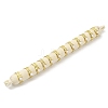 Ion Plating(IP) Round Natural White Jade Finger Rings RJEW-H233-01G-01-1