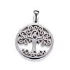 304 Stainless Steel Pendants STAS-P063-07-2