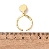 Brass Enamel Open Cuff Rings for Women RJEW-U057-27G-5