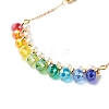 Shell Pearl & Faceted Glass Beads Jewelry Set for Teen Girl Women SJEW-TA00003-12