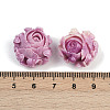 Synthetic Coral Dyed Carved Beads X1-SHEL-D001-01C-3