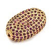 Rack Plating Brass Micro Pave Cubic Zirconia Charms KK-G513-74A-04G-2