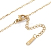 304 Stainless Steel Cable Chain Necklaces NJEW-P309-01G-3