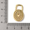 Rack Plating Brass Micro Pave Cubic Zirconia Pendants KK-A229-26G-3