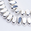 Electroplate Non-magnetic Synthetic Hematite Beads Strands G-J382-4x8x2mm-B04-2