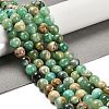 Natural Green Line Jasper  Beads Strands X-G-B128-A03-03-2