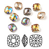 K9 Glass Rhinestone Cabochons RGLA-E007-12mm-A-M-1