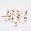 Ion Plating(IP) 304 Stainless Steel Ball Stud Earring Post X-STAS-H410-10G-1