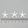 Starfish Brass Pendants X-KK-L134-11S-3