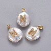 Natural Cultured Freshwater Pearl Pendants KK-L187-A-01N-1