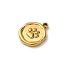 304 Stainless Steel Pendants STAS-I348-02G-01-2