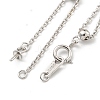 Rhodium Plated 925 Sterling Silver Chain Extender STER-C005-03P-2