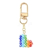 Colorful Glass Heart Pendant Decoration KEYC-TA00013-1
