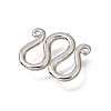 Brass M-Hook Clasps KK-CBA0DF0-14B-P-2