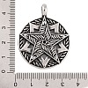 304 Stainless Steel Pendants STAS-K283-17AS-3