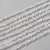 Transparent Solid Color Glass Beads Strands X-GLAA-L031-01-B01-1