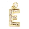 Brass Micro Pave Cubic Zirconia Pendants KK-V014-01G-05-1