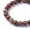 Natural Polychrome Jasper/Picasso Stone/Picasso Jasper Beads Stretch Bracelets BJEW-F380-01-B05-2