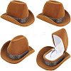 CHGCRAFT Cowboy Hat Velvet Boxes CON-CA0001-012-1