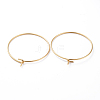 316 Surgical Stainless Steel Hoop Earring Findings X-STAS-J025-01C-G-2