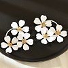 Alloy Stud Earrings LS-EJEW-K304-06-4