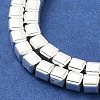 Electroplated Synthetic Non-Magnetic Hematite Beads Strands G-U003-18B-01-3