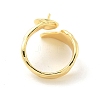 Brass Open Cuff Ring Settings KK-G518-03G-3