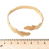 Leaf 304 Stainless Steel Cuff Bangles for Women BJEW-U032-09G-3