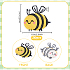Bees Computerized Embroidery Cloth Iron on/Sew on Patches PATC-WH0002-131-2