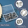 12Pcs 6 Size 201 Stainless Steel Grooved Finger Ring Settings STAS-TA0002-15P-13