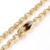 304 Stainless Steel Ball Chain Necklaces Making X-MAK-I008-03G-A02-1