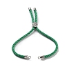Twisted Nylon Cord Silder Bracelets DIY-B066-03P-16-2