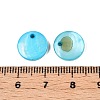 Natural Freshwater Shell Dyed Flat Round Charms SHEL-N036-10-3