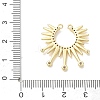 Brass Micro Pave Clear Cubic Zirconia Connector Charms CU-CBAEC29-01G-3