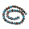Assembled Bronzite and Synthetic Turquoise Beads Strands G-Q017-B02-01-3