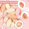 40Pcs 4 Colors Dyed Synthetic Coral & Resin Beads SHEL-SP0001-07B-6