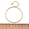 304 Stainless Steel Cable Wire Bangles for Women BJEW-P394-03G-5