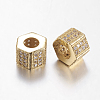 Brass Cubic Zirconia Beads LS-ZIRC-F001-124G-2