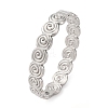 Spiral 304 Stainless Steel Bangles for Women BJEW-Q045-03P-2