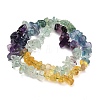Natural Multicolor Fluorite Beads Strands G-D109-B02-6