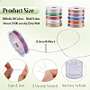 10 Rolls 10 Colors 3-Ply Round Metallic Cord Sets MCOR-TAC001-02-4
