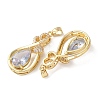 Brass Micro Pave Cubic Zirconia Pendants KK-Z141-01G-01A-2