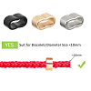 DICOSMETIC 60Pcs 3 Colors Zinc Alloy Slide Charms FIND-DC0004-95-5