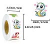 Round Paper Snake Cartoon Sticker Rolls PW-WG86171-01-2