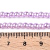 Baking Painted Pearlized Glass Pearl Round Bead Strands HY-Q003-4mm-47-A-2